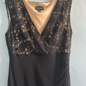 Connected Apparel Black Lace Dress